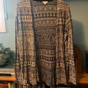 JJill open cardigan